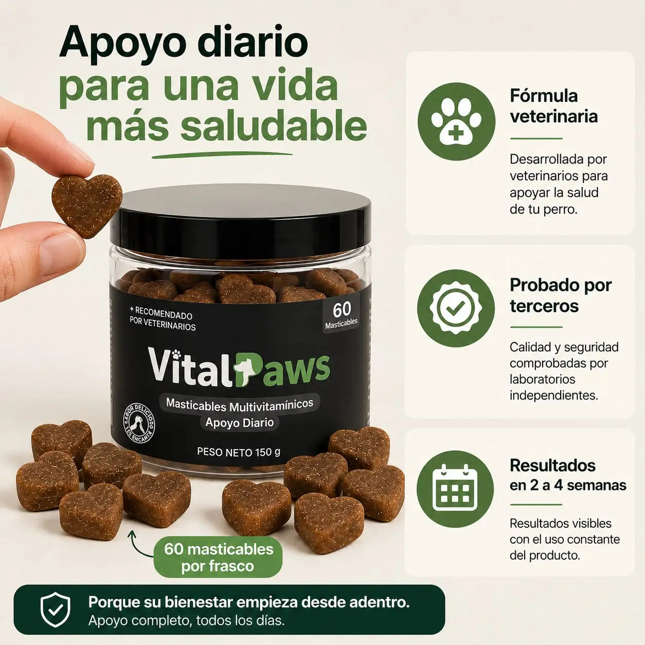 Masticable multivitaminico Diario Para Perros