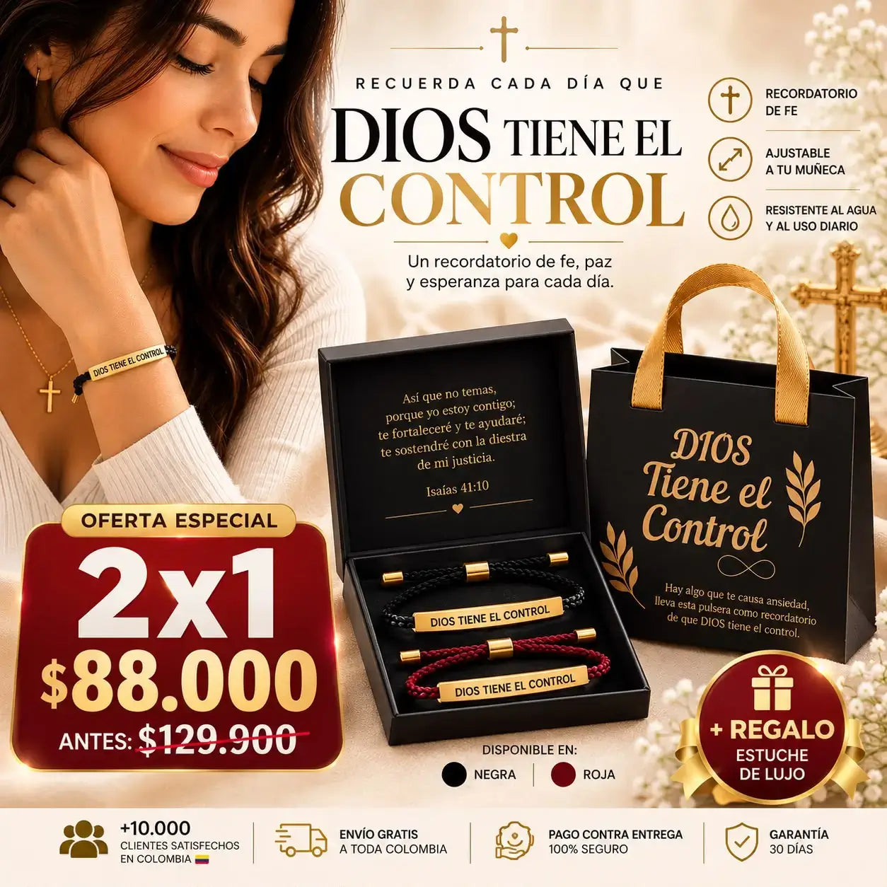 Combo Pulsera Premium x2 + Estuche de Lujo